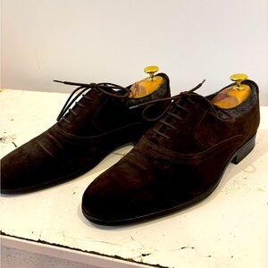 Paul & Joe Dark Coffee Brown Suede Oxfords (Like New)